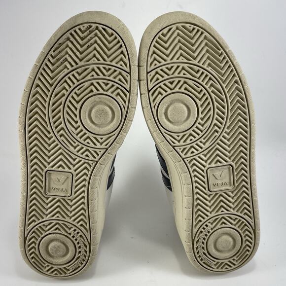 Veja V-10 Nautico Pekin Red Blue White Leather Sneaker Shoes Womens Size 6 - Picture 8 of 9